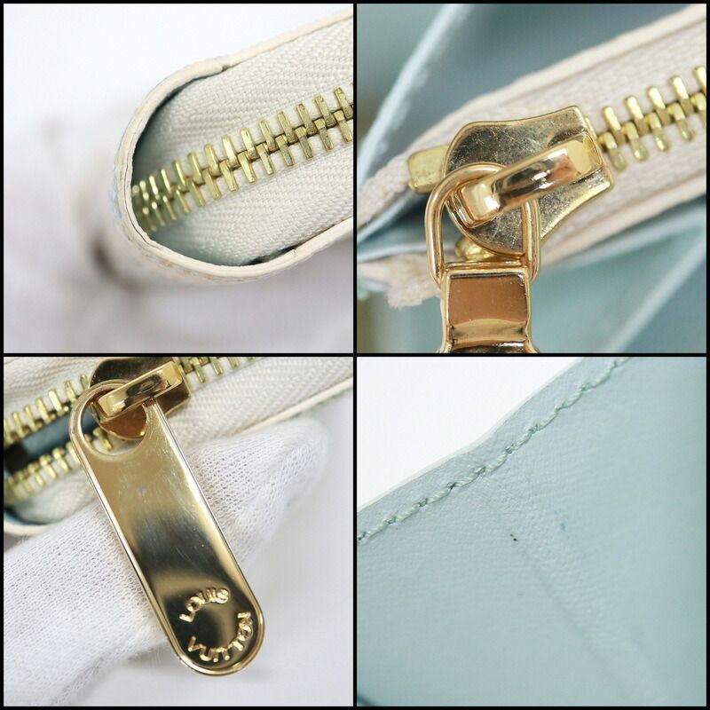 Louis Vuitton Zippy Wallet Damierlicious Pistachio Green