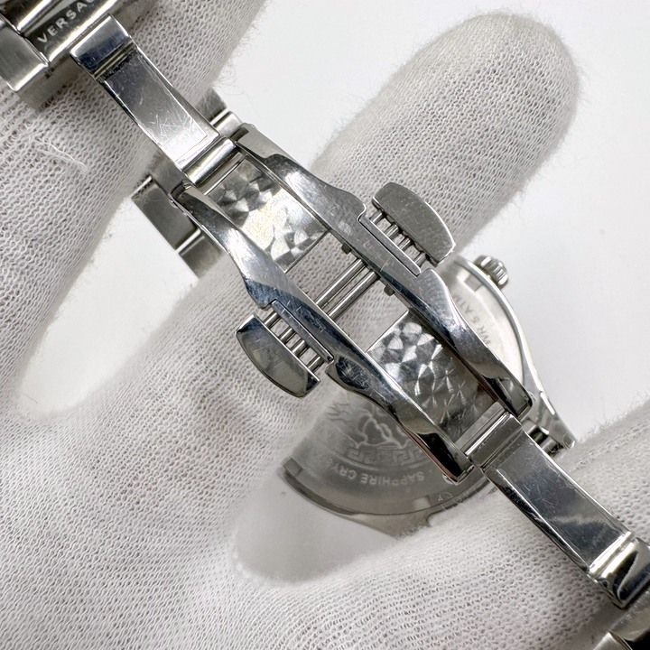 Versace Helenium Watch Ss Qz Blue Dial :silver