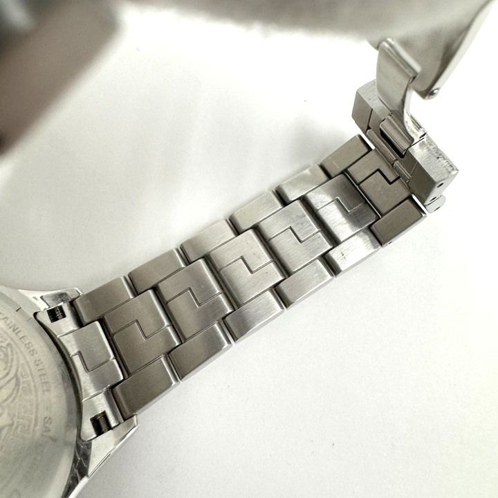 Versace Helenium Watch Ss Qz Blue Dial :silver