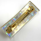 Chanel Barrette Hair Clip Clear Gold :