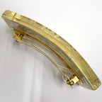 Chanel Barrette Hair Clip Clear Gold :