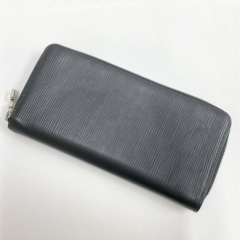 Louis Vuitton Zippy Wallet Vertecal Bifold Epi Noir