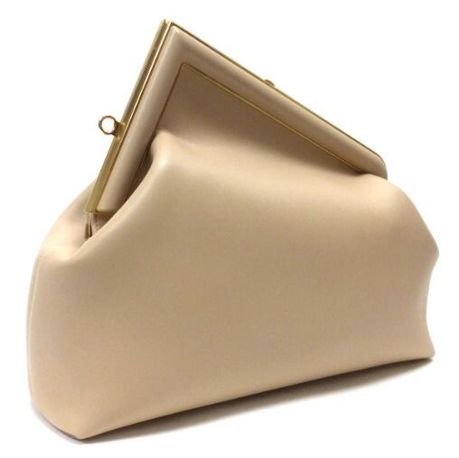 Fendi Fast Shoulder Bag Nappa Leather Pink Gold