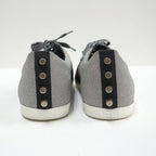 Gucci Glitter Web Stud Sneakers Silver Lame 9 :silver