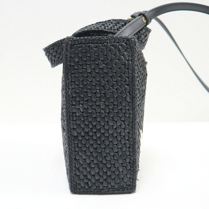 Loewe Font Tote Small Raffia Black