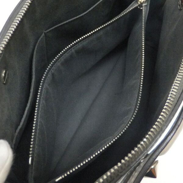 Fendi by the Way Handbag Leather Light Blue Gray Silver Hardw