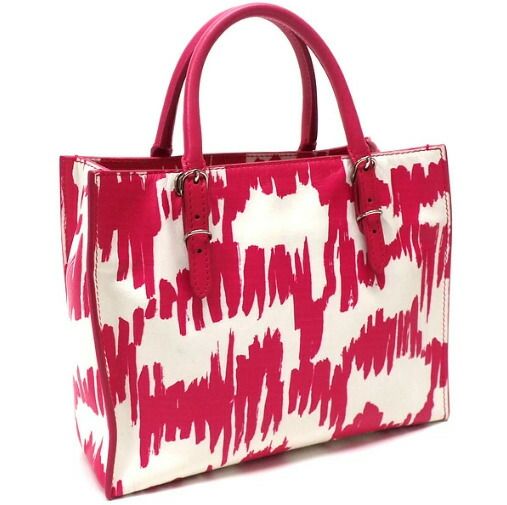 Balenciaga Paper Mini Tote Handbag Leather White Pink Silver