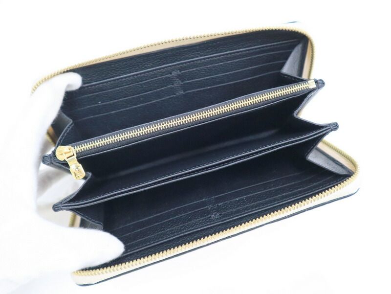 Louis Vuitton Zippy Wallet Monogram Empreinte Broderie :cles -mu Noir Black