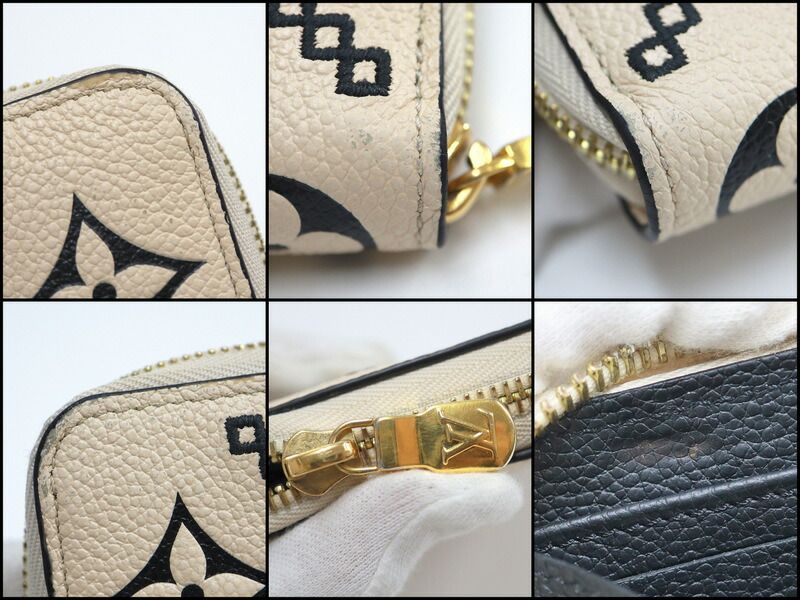 Louis Vuitton Zippy Wallet Monogram Empreinte Broderie :cles -mu Noir Black