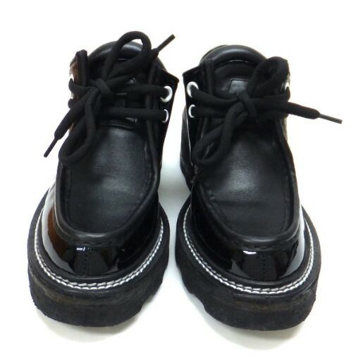 Louis Vuitton LV Bob le Derby Shoes Monogram Patent Leather Black Marking 36