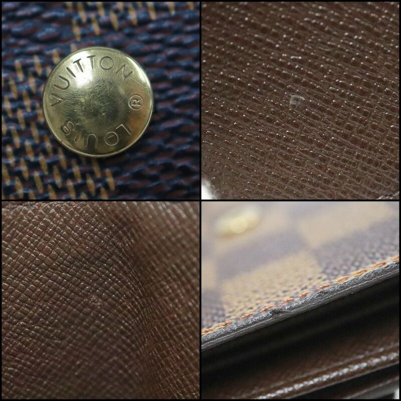 Louis Vuitton Porte Monnaie Billets Cult Cles Bifold Wallet Damier Ebene :ebene