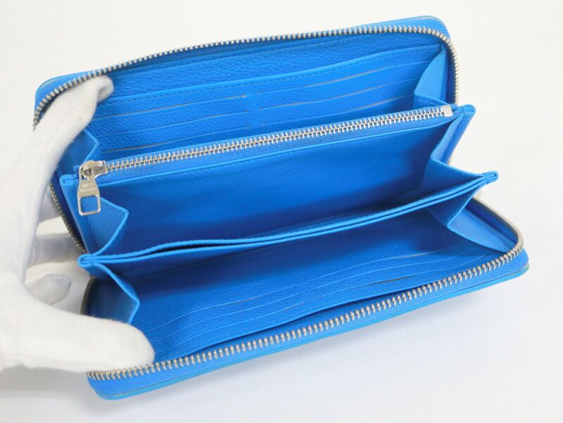 Louis Vuitton Zippy Wallet Infinity Dot Monogram Empreinte Blue Cles :blue-cles -le