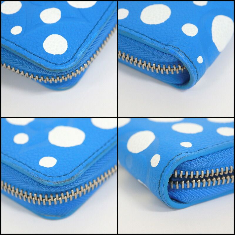 Louis Vuitton Zippy Wallet Infinity Dot Monogram Empreinte Blue Cles :blue-cles -le