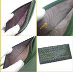 Bottega Veneta Bifold Billfold Wallet Leather Green