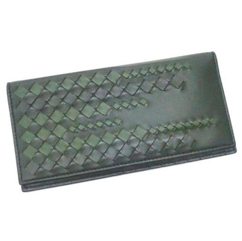 Bottega Veneta Bifold Billfold Wallet Leather Green