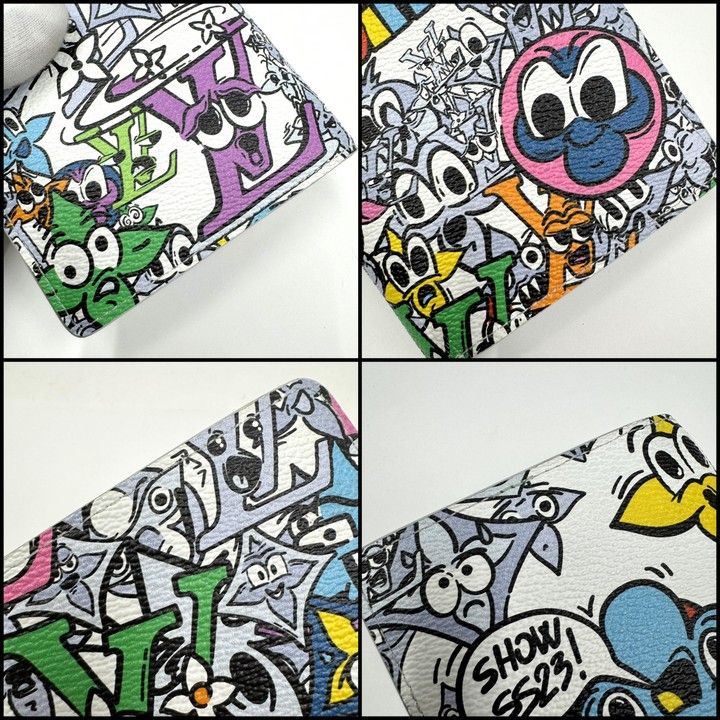 Louis Vuitton Porte Feuille Brother NM Bifold Wallet Monogram Comic :multi-color