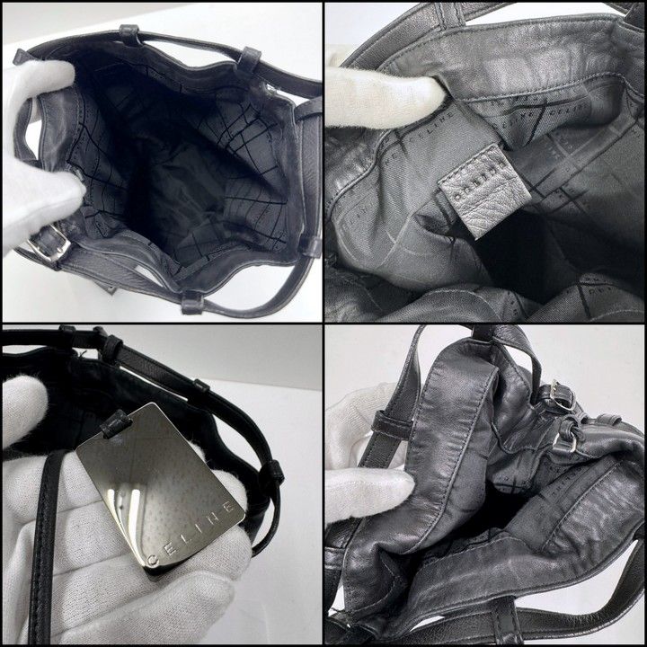 Celine Sarah Bag Calf Leather Black