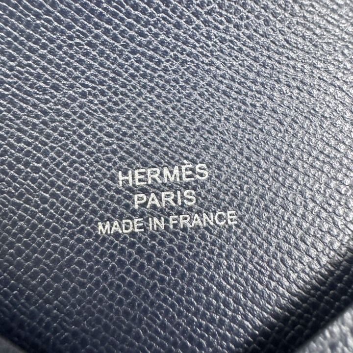 Hermes Calvi Coin Case Vo Madame :brown-nuit