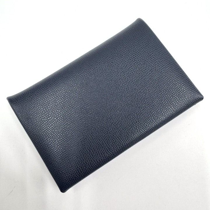 Hermes Calvi Coin Case Vo Madame :brown-nuit