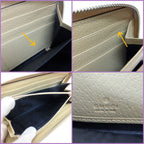 Gucci Off the Grid Zip Wallet Nylon Leather Blue Beige :blue