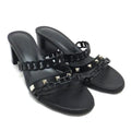 Hermes Sandals Aggaccio Leather Black 37