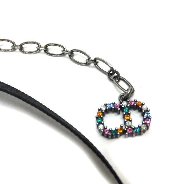 Dior Star Choker Antique Metal Black Multicolor D Porte Bonheur