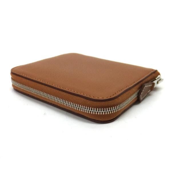 Hermes Azap Silk in Compact Wallet Color Biscuit : Biscuit X