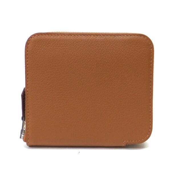 Hermes Azap Silk in Compact Wallet Color Biscuit : Biscuit X