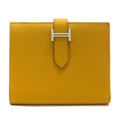 Hermes Bearn Compact Wallet Epsom Joan Ambre Silver : Joan Ambre X