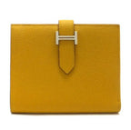 Hermes Bearn Compact Wallet Epsom Joan Ambre Silver : Joan Ambre X
