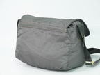 Prada Nylon Shoulder Bag Pochette Gray Outside]