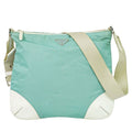 Prada Tessuto Shoulder Bag Pochette Nylon Mint Green White