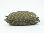 Fendi Zucca Shoulder Bag Canvas Brown Outside]