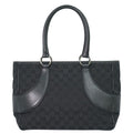 Gucci GG Canvas Tote Black Outside]