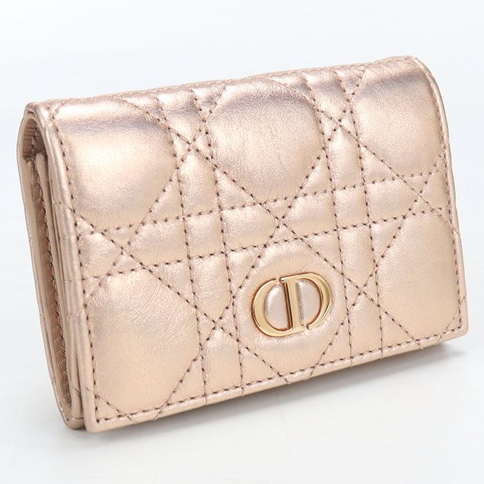 Dior Glycine Wallet Caro Bifold Lambskin