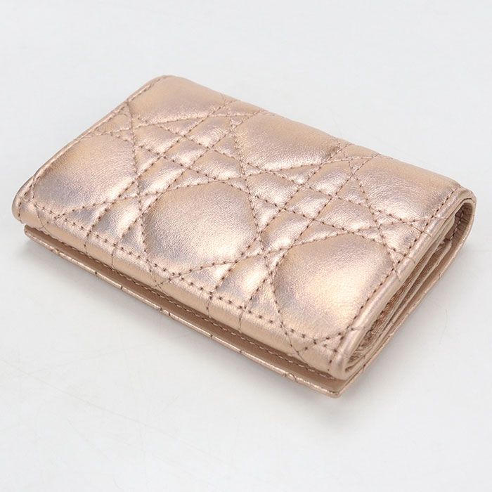 Dior Glycine Wallet Caro Bifold Lambskin