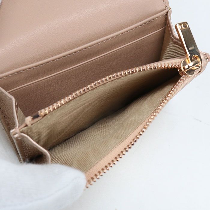 Dior Glycine Wallet Caro Bifold Lambskin