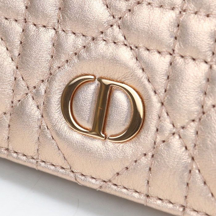 Dior Glycine Wallet Caro Bifold Lambskin