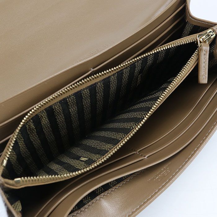 Fendi Continental Wallet Baguette Bifold Jacquard