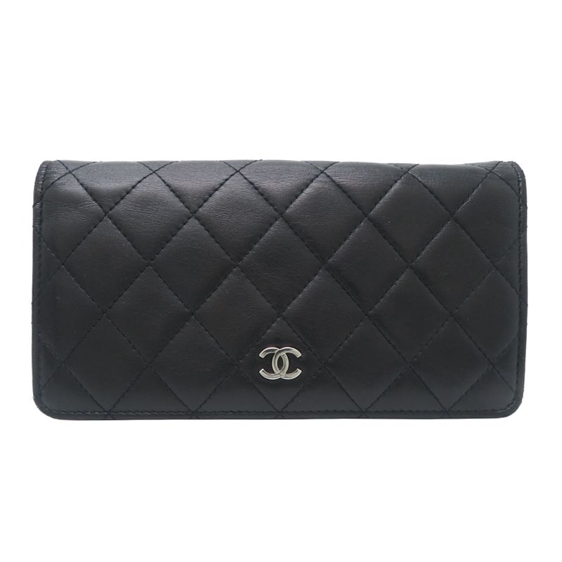 Chanel Wallet Lambskin Black