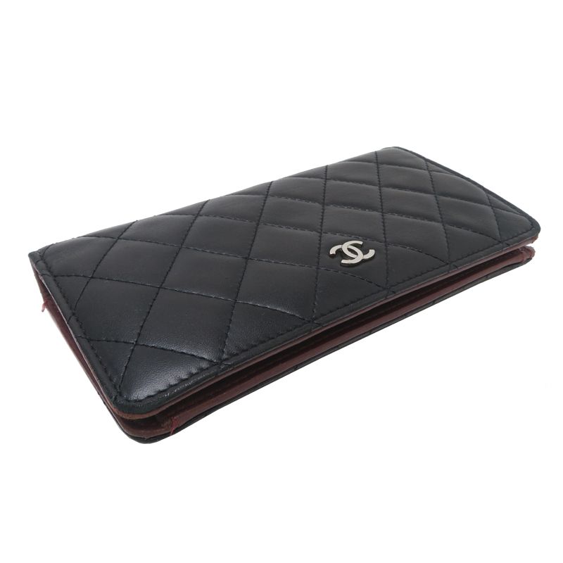Chanel Wallet Lambskin Black