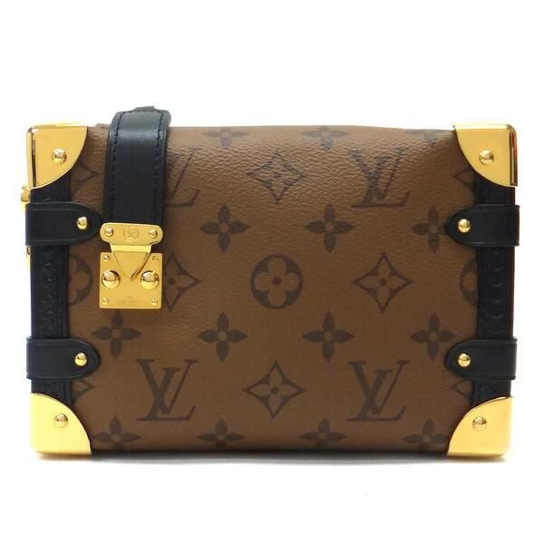 Louis Vuitton Side Trunk PM Shoulder Bag Monogram Reverse Brown