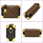 Louis Vuitton Side Trunk PM Shoulder Bag Monogram Reverse Brown