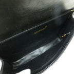 Chanel Double Face Bag 26 Quilted Patent Leather Black Gold