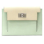 Hermes Kelly Pocket Compact Tricolor Wallet Epsom Valfiz Nata Veil Comic