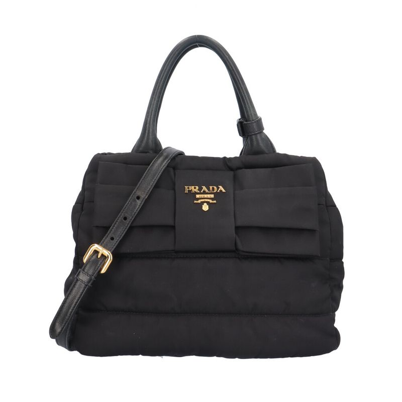 Prada Shoulder Bag Nylon Black Nero