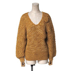 Celine Vintage Sweater 40 Hand Made Logege Cotton Knit