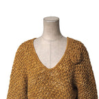 Celine Vintage Sweater 40 Hand Made Logege Cotton Knit