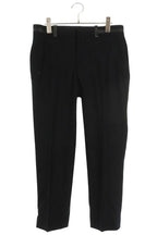 Hermes Leather Trim Wool Long Pants 38