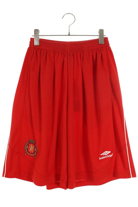 Balenciaga Logo Patch Game Mesh Shorts Xxs Pants
